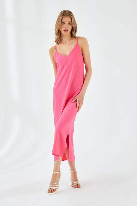 V-hals Split Midi-jurk - Image 3