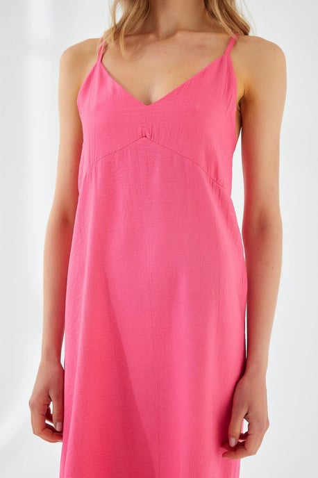 V-hals Split Midi-jurk - Image 4