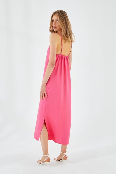 V-hals Split Midi-jurk - Image 5