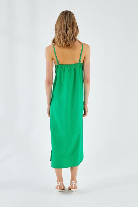 V-hals Split Midi-jurk - Image 6