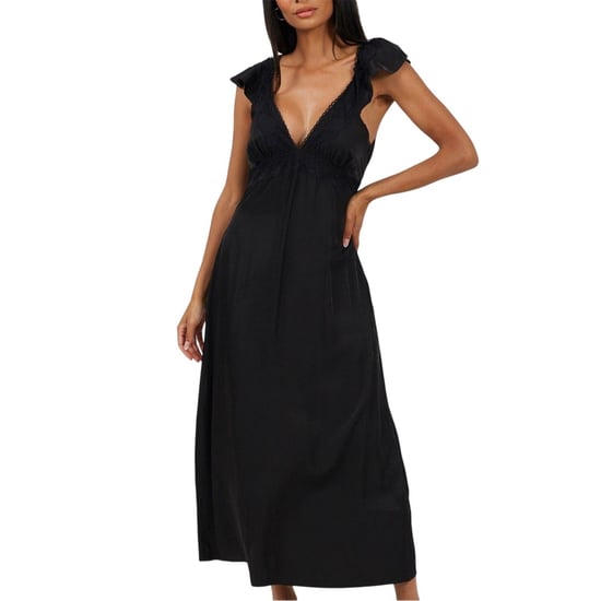 Brave Soul Dames/Dames Regular Maxi Dress (Zwart) - Image 2