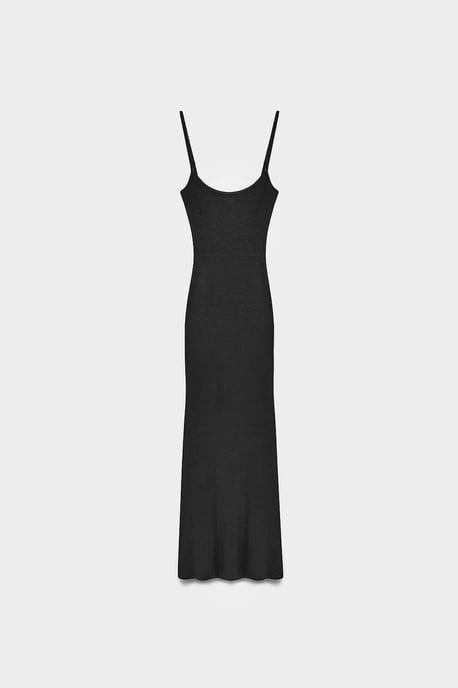 Ribbad Bodycon Maxiklänning - Image 5
