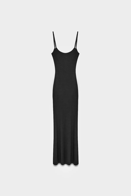 Ribbad Bodycon Maxiklänning - Image 6
