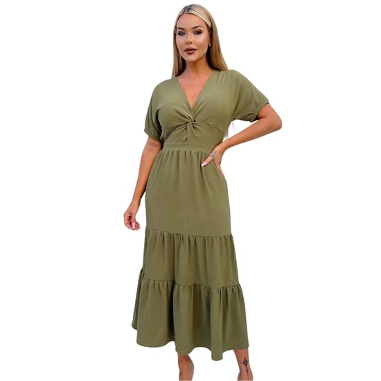 AX Paris Womens/Ladies Polyester Summer Maxi Dress (Khaki Green) - Image 2