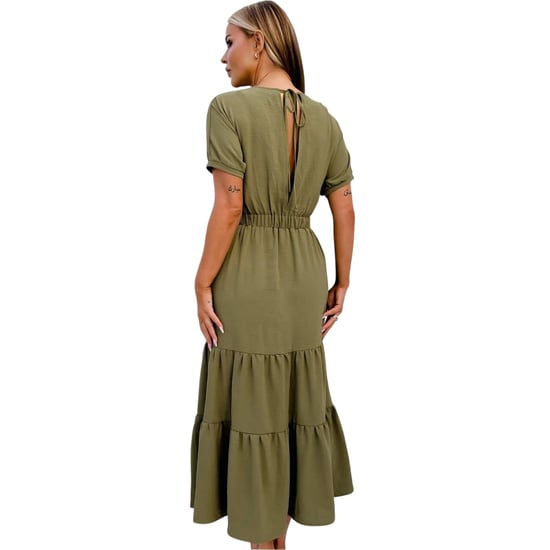 AX Paris Womens/Ladies Polyester Summer Maxi Dress (Khaki Green) - Image 3