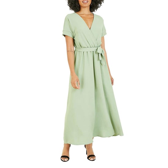Mela London Womens/Ladies Wrap Dress (Green) - Image 2