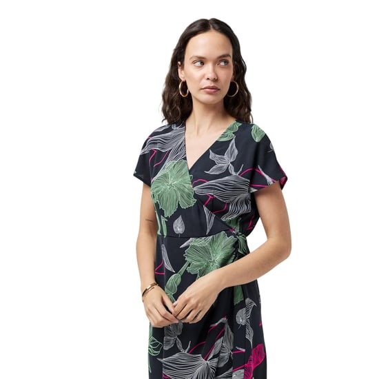 Vero Moda Jane-wikkeljurk voor dames (Zwart) - Image 4