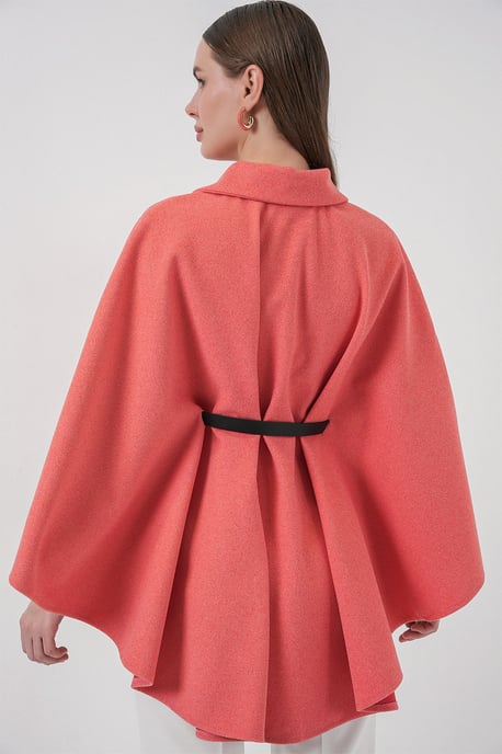 Gestrikte Tweed Cape Jacket - Image 6