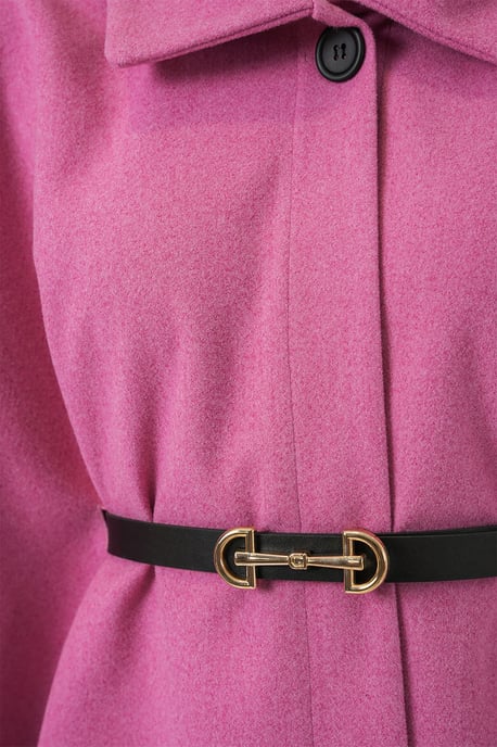 Belted Tweed Cape Coat - Image 4