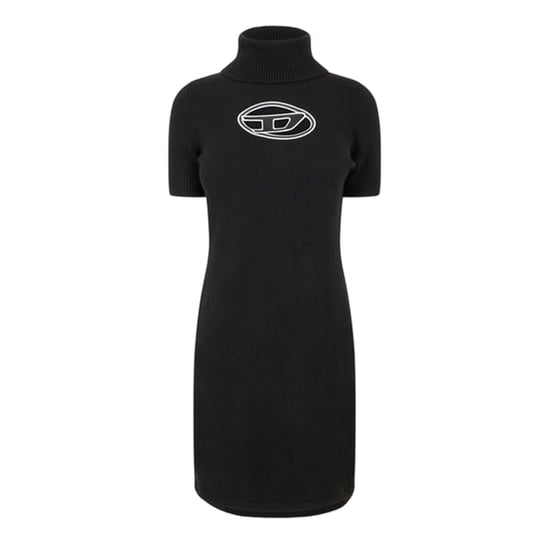 Diesel Dames Argaret mini-jurk met col en strakke pasvorm (Zwart) - Image 1