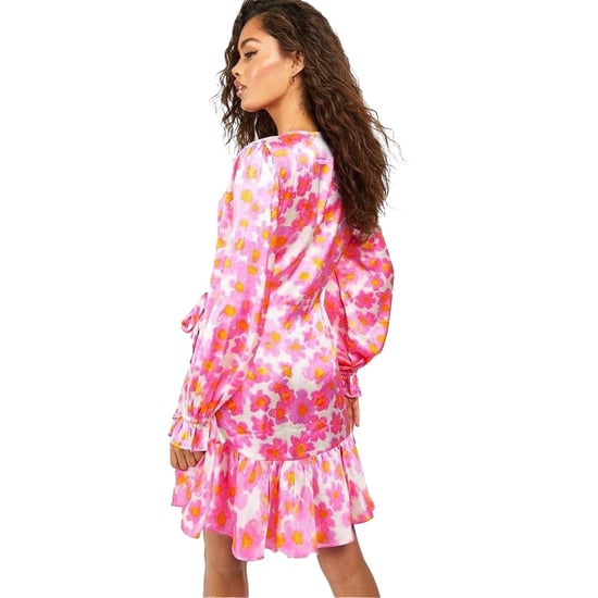 Influence Satijnen skaterjurk met bloemenprint voor dames (Roze) - Image 2