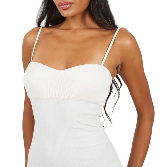 Brave Soul Dames/Dames Liefheart Mouwloze Mini Jurk (Crème) - Image 3