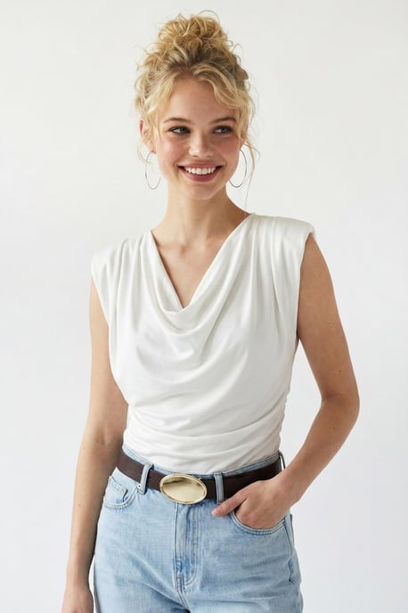Mouwloze Coltrui Blouse - Image 2