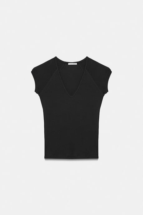 Slim Fit Crop Jersey Top - Image 5