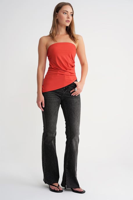 Strapless Gelaagde Blouse - Image 2
