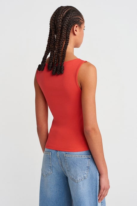 Mouwloze Boothals Jersey Blouse - Image 2