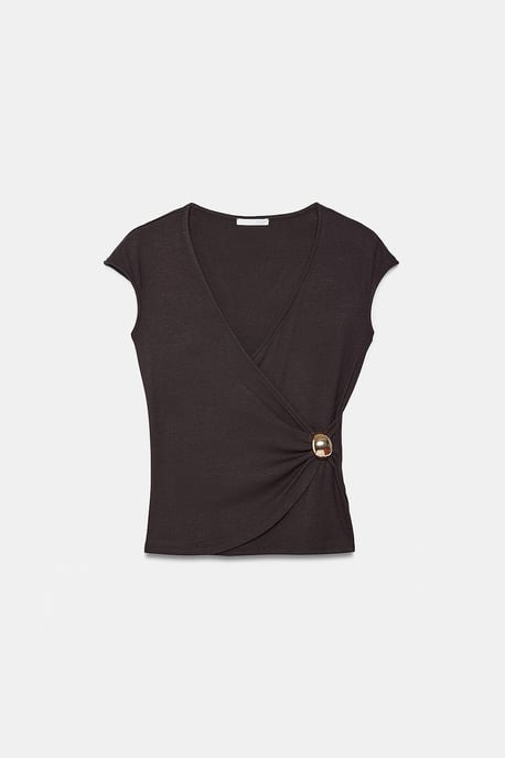 Dames Slim Fit Wikkelblouse - Image 5