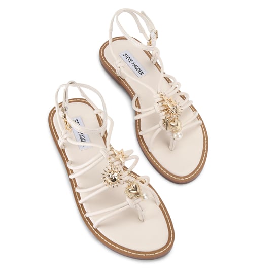La Charmer White Sandals - Image 2