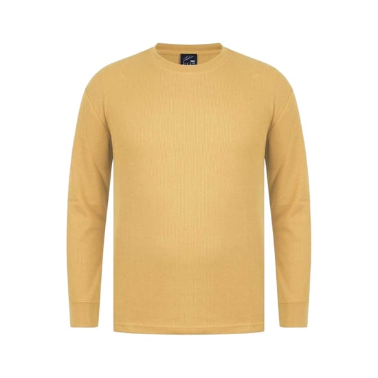 Fabric Heren Wafel T-shirt met lange mouwen (Goud) - Image 1