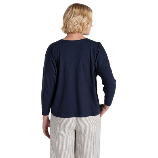 Craghoppers Emere långärmad T-shirt för damer (Blå marinblått) - Image 3
