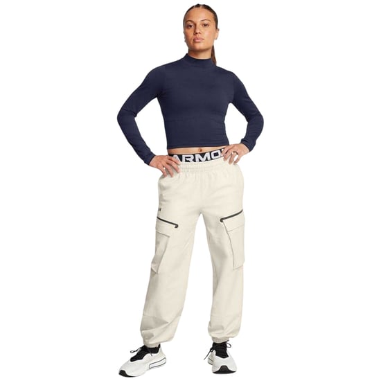 Under Armour Womens/Ladies Meridian Mock Neck Slim T-Shirt (Blue) - Image 4