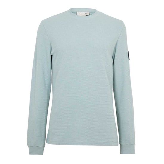 Calvin Klein Heren Wafel Top met lange mouwen (Grijs bewolkt) - Image 1