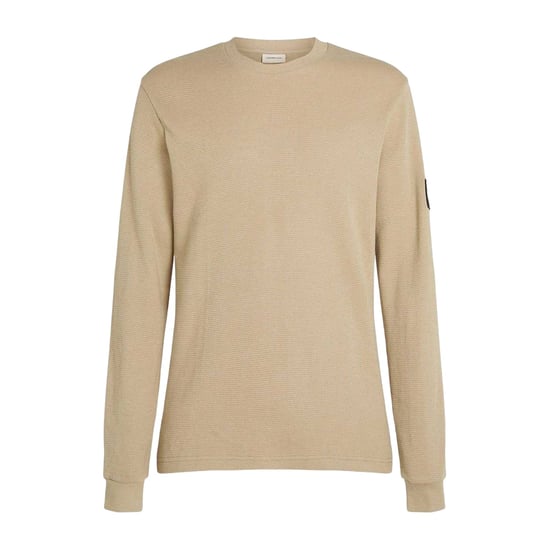 Calvin Klein Heren Wafel Top met lange mouwen (Khaki) - Image 1