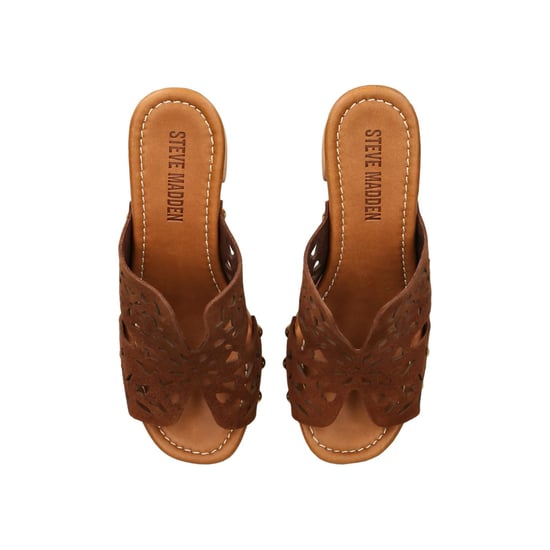 Suede Sunkissed Brown Mules - Image 2
