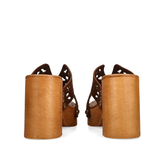Suede Sunkissed Brown Mules - Image 3
