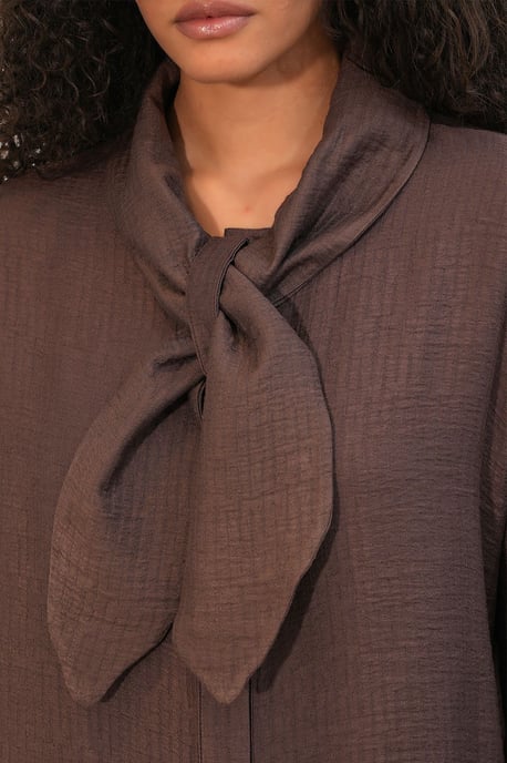 Textured Shirt And Wide-Leg Trouser Set - Image 5