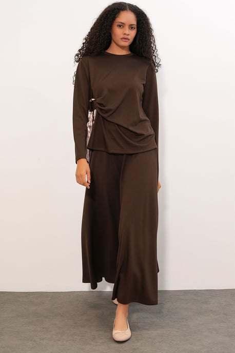 Långärmad Blus och Vida Byxor Coord - Image 5
