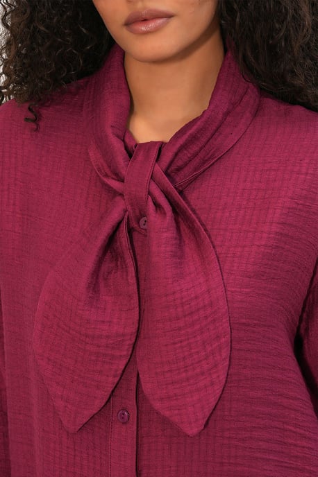 Textured Shirt And Wide-Leg Trouser Set - Image 4