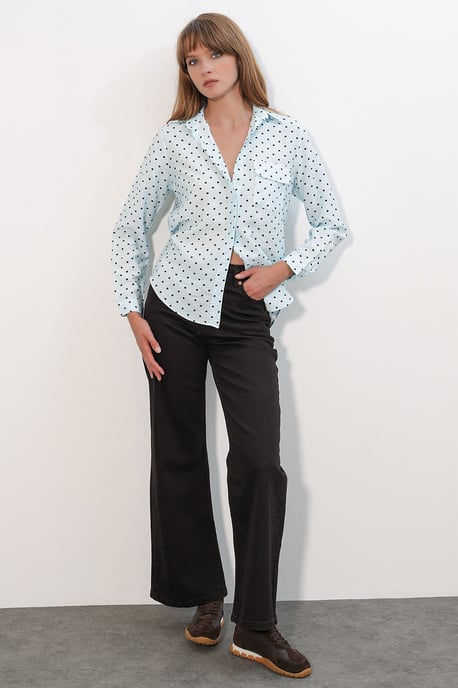Oversized Gestreepte Woven Shirt - Image 2