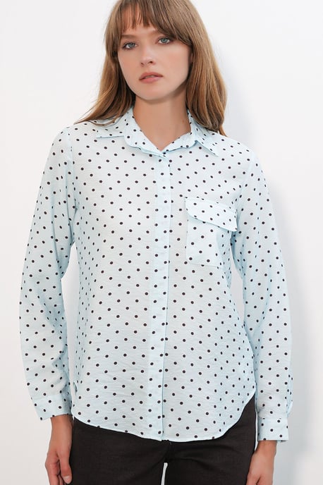 Oversized Gestreepte Woven Shirt - Image 4
