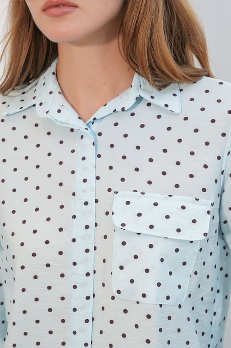 Oversized Gestreepte Woven Shirt - Image 5