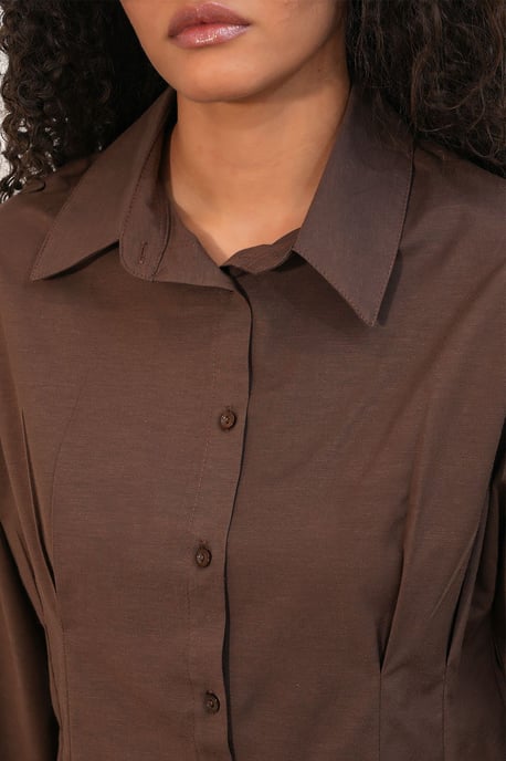 Fitted Poplin Overhemd Met Knoopsluiting - Image 5