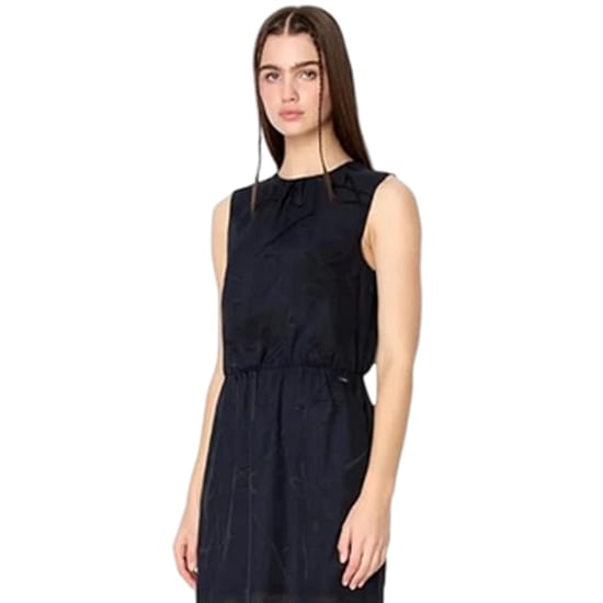 Armani Exchange Dames/Dames Mouwloze Mini Jurk (Marine) - Image 4