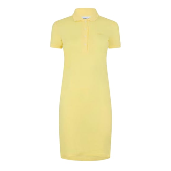 Lacoste Womens/Ladies Collared Polo Shirt Dress (Yellow) - Image 2