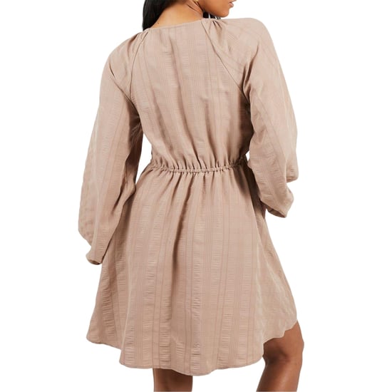 Brave Soul Dames/Dames A-lijn Mini Jurk (Taupe) - Image 3