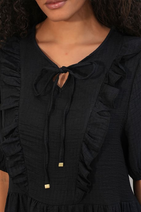 Vrouwen A-lijn Mini Smock Jurk - Image 4