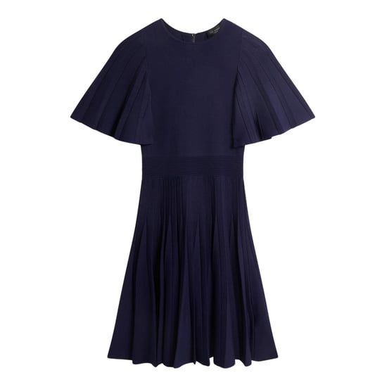 Ted Baker Womens/Ladies Knitted Crew Neck Flutter Skater Dress (Navy) - Image 2