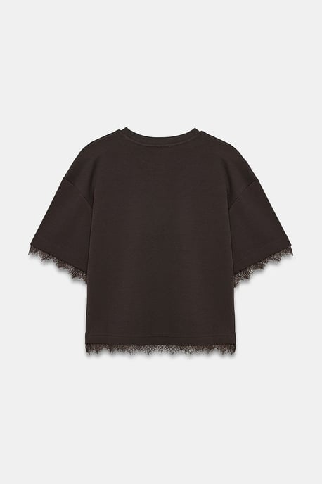 Kvinnors T-shirt med rund hals i bomull och elastan - Image 6