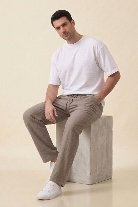 Men's Straight-leg Woven Trousers - Image 2