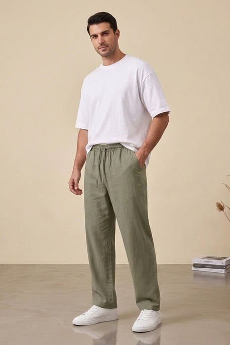 Men's Straight-leg Woven Trousers - Image 1