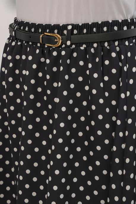 Hoge Taille Polka Dot Maxi Rok - Image 6