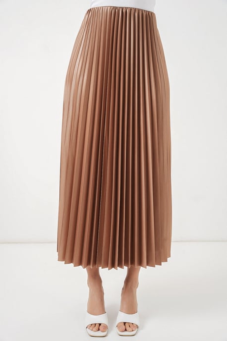 High Waist Pleated Maxi Skirt - Image 2