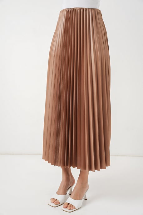 High Waist Pleated Maxi Skirt - Image 4