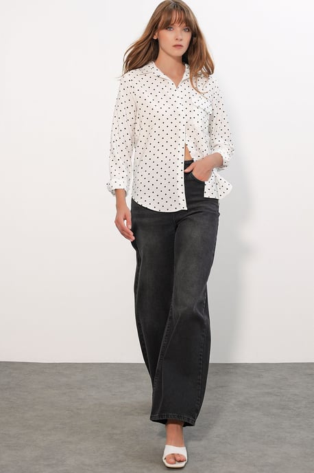 Oversized Gestreepte Woven Shirt - Image 4