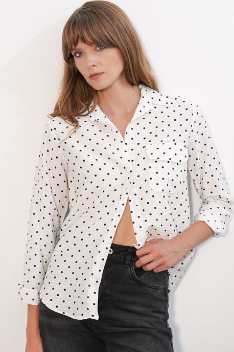 Oversized Gestreepte Woven Shirt - Image 5