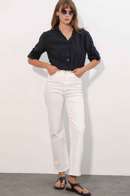 Verkorte Oversized Shirt - Image 2